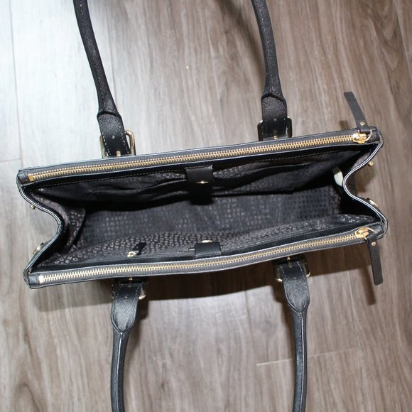 Kate Spade Black Leather Satchel - Picture 10 of 11